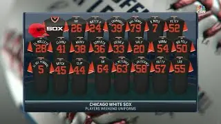 HOU@CWS: White Sox booth on Players Weekend jerseys