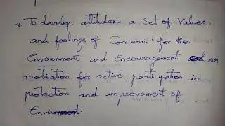 Objectives of Environmental Education