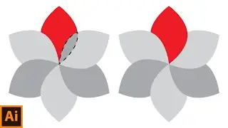 How to Hide Part of an Object Behind Another One in  Adobe Illustrator