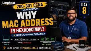 CCNA 200-301 Malayalam Day 8 | Why MAC Address in Hexadecimal? | Binary Decimal Hex Conversion