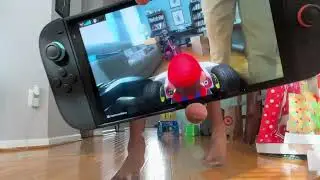 Driving around the Mario kart with my sister on the Nintendo switch 2 Mario kart live