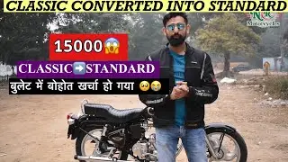Classic 350 Converted into Standard Bullet 🔥 | Royal Enfield standard vs classic 💥