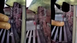 Water drop falling from tap💧| Shot by Prince Gupta