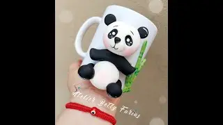 Taza de Osito panda en pasta flexible