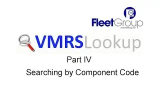 VMRS Lookup Part IV - Searching by Code Key 33 Component Code