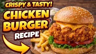 Chicken Burger Recipe | Tasty Bite | #food #viral #recipe #cooking #burger #chickenburger 