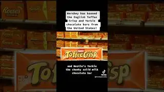 Hershey has banned Nestle&rsquo;s Toffee Crisp and Yorkie from being sold in the USA. #chocolate #kitkat