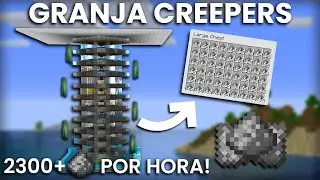 Minecraft Granja de Creeper - Eficiente Diseño Sólo De Creepers - 1.19/1.20