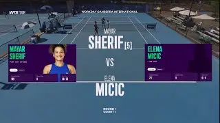 (5) Mayar Sherif (EGY) vs  (WC) Elena Micic (AUS) - Game, Set, Match