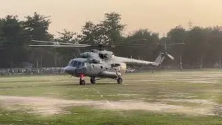 Mi 17 Helicopter take off Indian Air Force