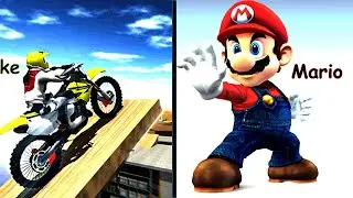 Stunt Guy Tricky Rider | King of Skeleton | Mario Time Attack | Gameplay | Walkthrough | 2023 |