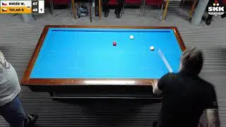 Czech league | 1-cushion | 1st class | 7th round | Patrik Tolar v Martin Kn&iacute;že