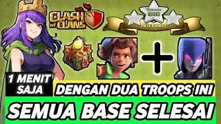 Root Rider + Witch: Duo Bantai TH16! 🔥 Semua Base Lenyap - Clash Of Clans