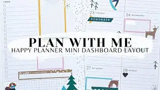 PLAN WITH ME 📒 | HAPPY PLANNER MINI DASHBOARD LAYOUT | SQUAD GOALS WINTER | JAN 22 - 28