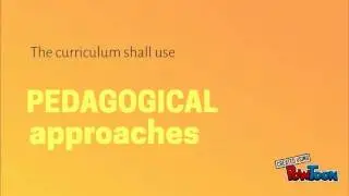 Teaching Approaches of the Subjects in the K to 12
