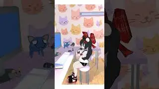 [#StreamFail] A Newbie Girl Tries Horror Game Streaming for the First Time!  Short Ver. #3DAnimation