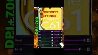 Realme c61 Sensitivity settings for ffmax 🔥 Sensitivity settings for realme c61 #realme #india #ff