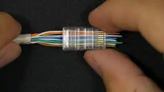Mufele RJ45 passthrough - cum le sertizăm pe cablul de rețea?