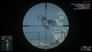 Massive 1,700 metre sniper headshot on Nansha Strike, Battlefield 4 with M98B