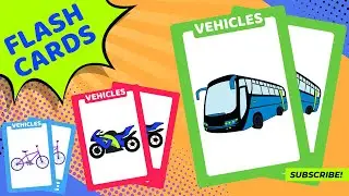 Fun Vehicles Flashcards for Kids | Can You Guess the Vehicle Names? | Interactive Flip The Card Game