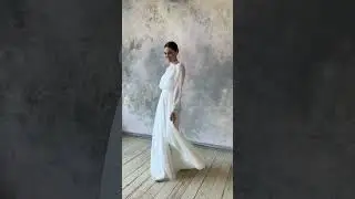 Modest wedding dress with long sleeve - Danielle