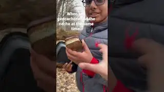 When two geocachers find the cache at the same time&hellip; #funny #awesome #geocaching
