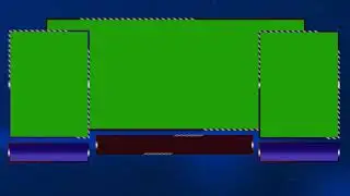 3 windows Green screen for talk show | News studio | New design news studi