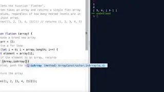 Flatten an Array with Recursion (JavaScript)