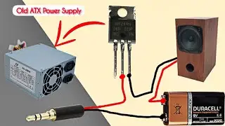 How To Make A Amplifier Use Old Computer Power Supply | Amplifier Use C945 Transistor | In Hindi