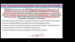 DIC High-Yield MCQs | USMLE Step 1 & NRE Step 1 Exam Prep