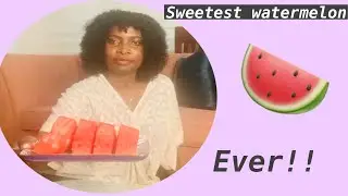 Random fruit tasting Vlog//watermelon