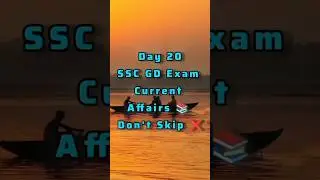 Day 20🔥 Current Affairs SSC GD exam #sscgd #sscgdconstableexam #tnstudents #tnpscstudy #rrbntpc