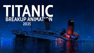 RMS TITANIC BREAKS APART - BLENDER ANIMATION