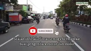 Lalu lintas Surabaya Terlihat Sepi Jl.Raya Banyu urip Sampai Jl.Raya Tandes