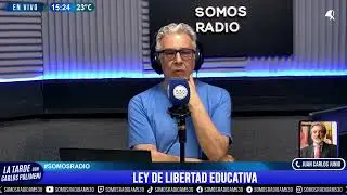 LEY de LIBERTAD EDUCATIVA: COLUMNA de JUAN CARLOS JUNIO - LA TARDE CON CARLOS POLIMENI - AM 530