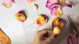 Watch Me Create the Center of a Silk Rose 🌹✨ Flower Making