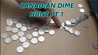 Canadian Coin Roll Hunting - PT 1 - 2 boxes from the city - Dime hunt
