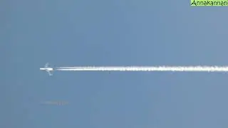 White Trails or Contrails  of Jet Plane | 4k