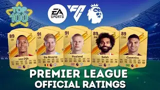 FIFA 24 | TOP 100 PREMIER LEAGUE PLAYER RATINGS IN EA FC 24! 💀😲 ft. Haaland, Salah, Odegaard&hellip;