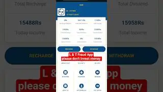 L& T App Fraud hai please paise mat lagana #l&t #fraudapp #investment