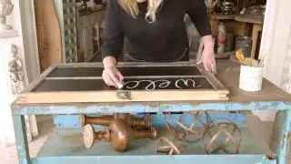 How to upcycle an old window into a chalkboard