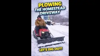Digging Out During a Break in the Storm ❄️ | Homestead Snow Plowing