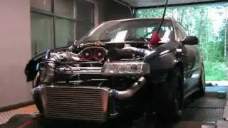 705WHP Maxxtuning RWD Calibra Turbo 2.0 16v C20LET on dyno