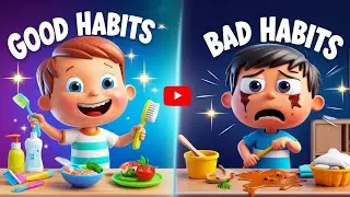 Morning Routine & Good Manners 🌞 | Good vs Bad Habits | Fast vs Slow | Kids Learning