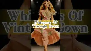 Stay till the end and let this vintage gown whisper romance with every spin.#RomanticElegance #short