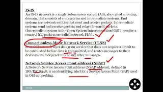 ISIS Protocol - Intermediate System to Intermediate System