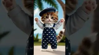 Fluffy cat dancing to Siren Beats🤩😽#cuteecats #dancingcat #catdance #cute #beats #fluffy #dance