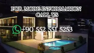 FOR SALE in ALANYA TEPE LA MONTANA VILLAS 4+1 LUXURY FURNISHED SPECIAL POOL SPECIAL DESING