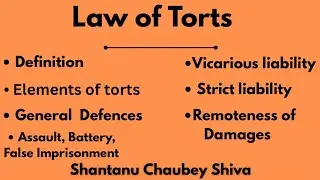 Law of torts🚨|| complete explanation with case law|| semester exam