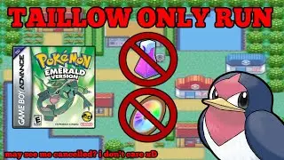 Can I beat Pok&eacute;mon EMERALD with only a SINGLE TAILLOW (no items or TMs) |Pokemon Challenge